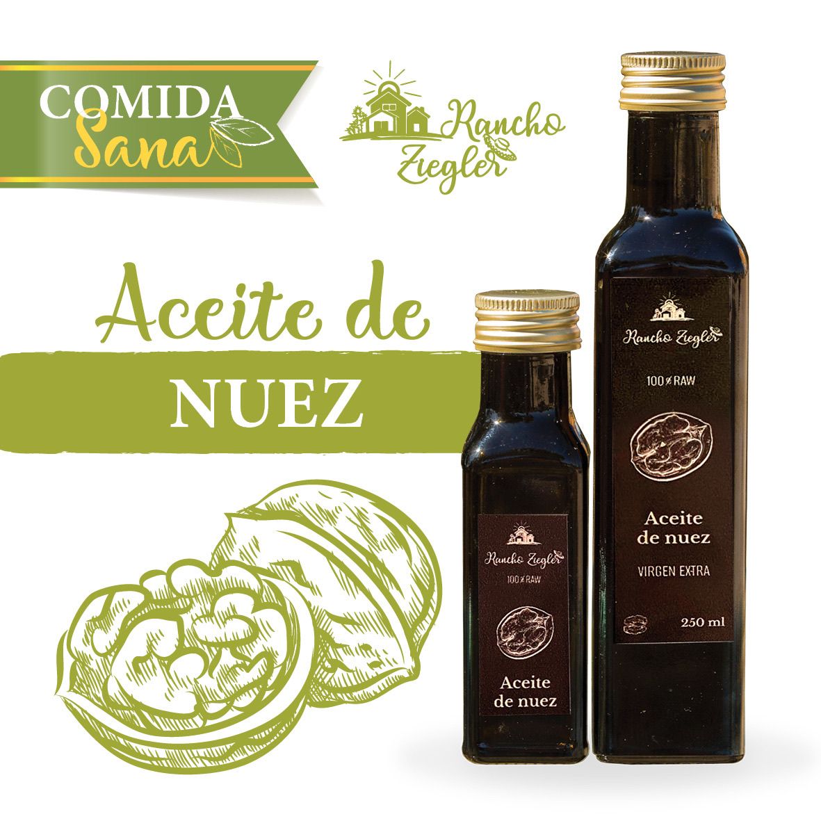 Aceite de Nuez 250 ml.