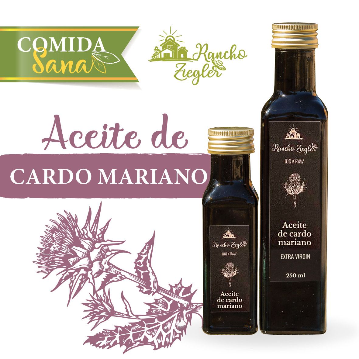 Aceite de Cardo Mariano 250 ml 